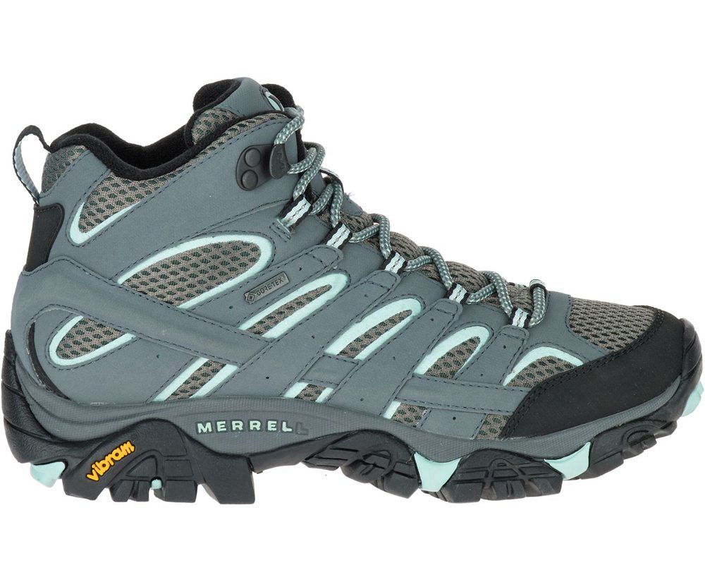 Merrell Støvler Dame - Moab 2 Mid Gore-Tex® - Grå - YKE394728